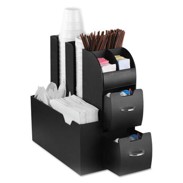 Mind Reader Coffee Condiment Caddy Organizer, 5 2-5 X 11 X 12 3-5, Black freeshipping - TVN Wholesale